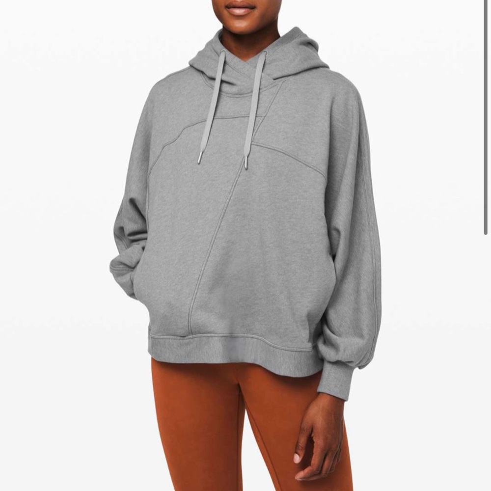 lululemon grey oversized hoodie